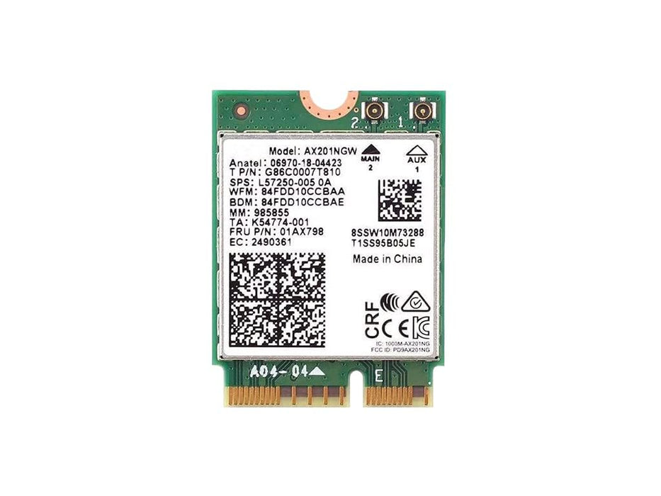 AX201NGW Dual Band CNVio2 M.2 802.11ax WLAN Bluetooth 5.1 WiFi Card L57250-005 Compatible Replacement Spare Part for Intel Compatible and Laptop Systems